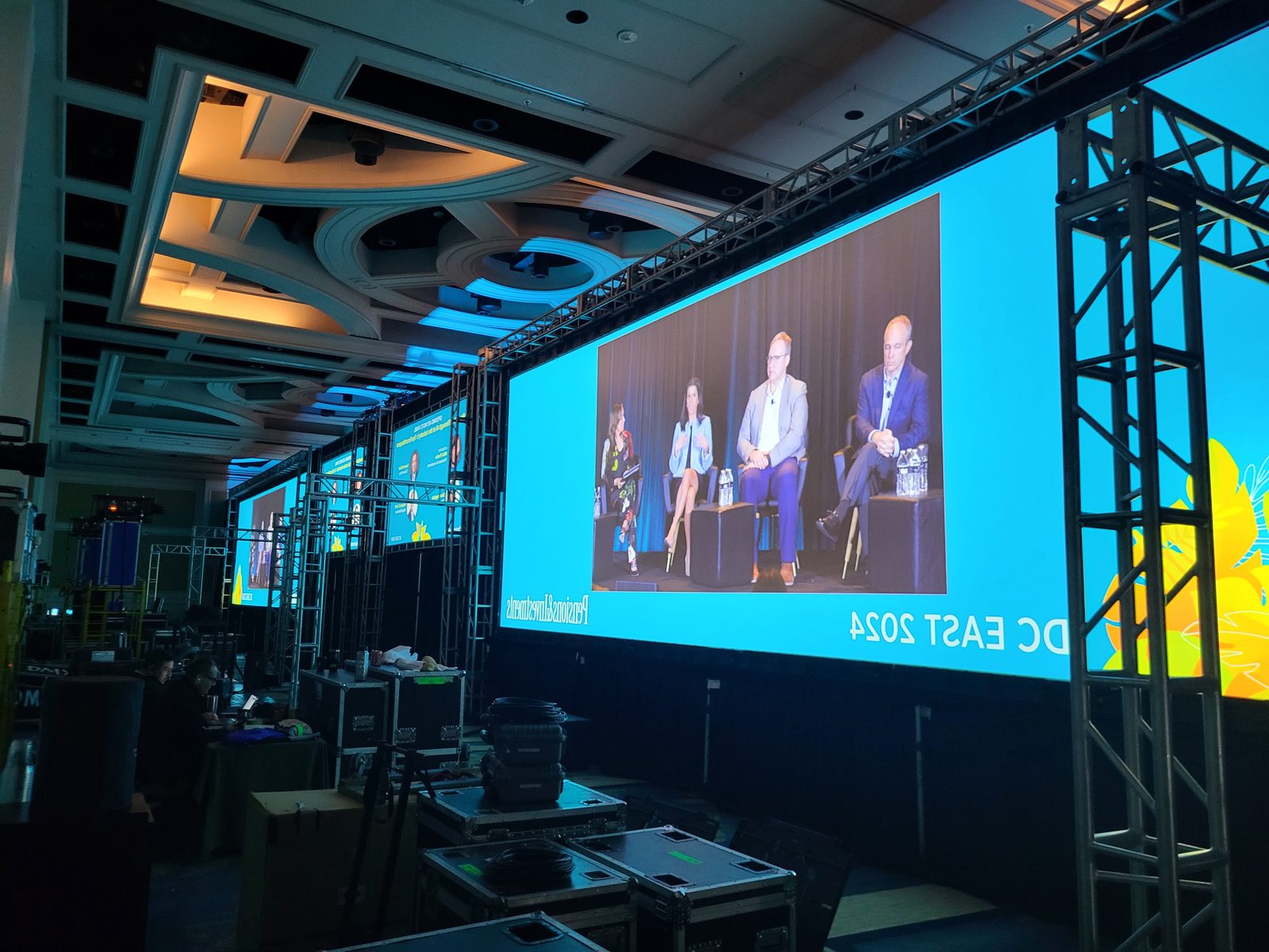 Backstage LED Wall View