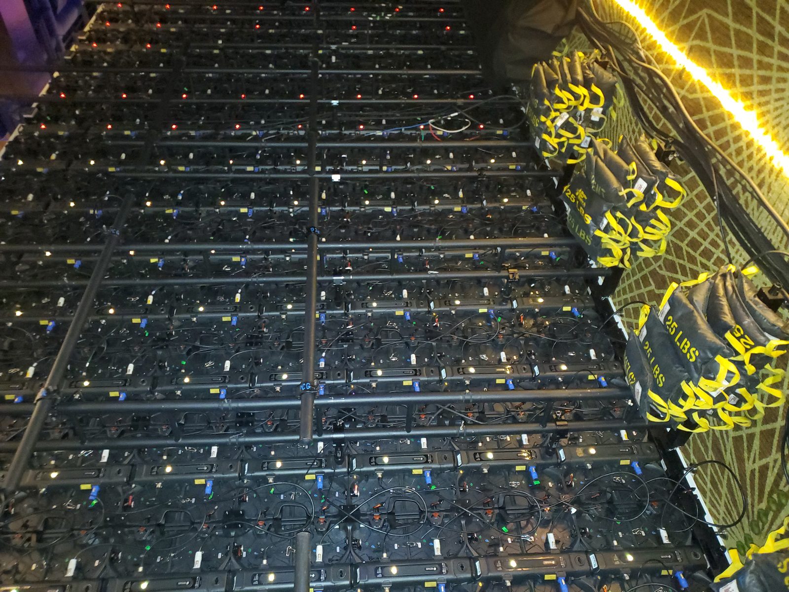 The Astro Audio Visual team setting up for a corporate event