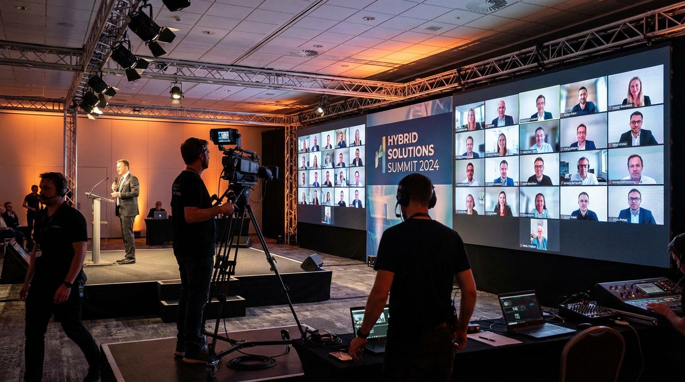 Hybrid Events in 2026: The AV Production Guide for In-Person + Virtual